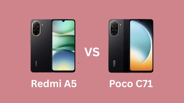 مقایسه اقتصادی ترین گوشی های بازار ، پوکو Poco C71 و شیائومی Redmi a5